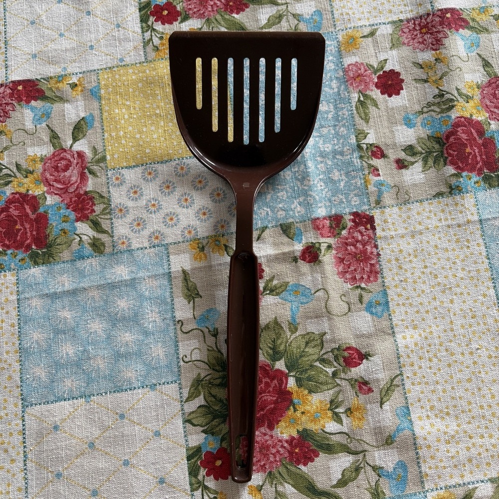 EKCO Nylon Spatula Retro Kitchen Utensil Brown Vintage 1970s